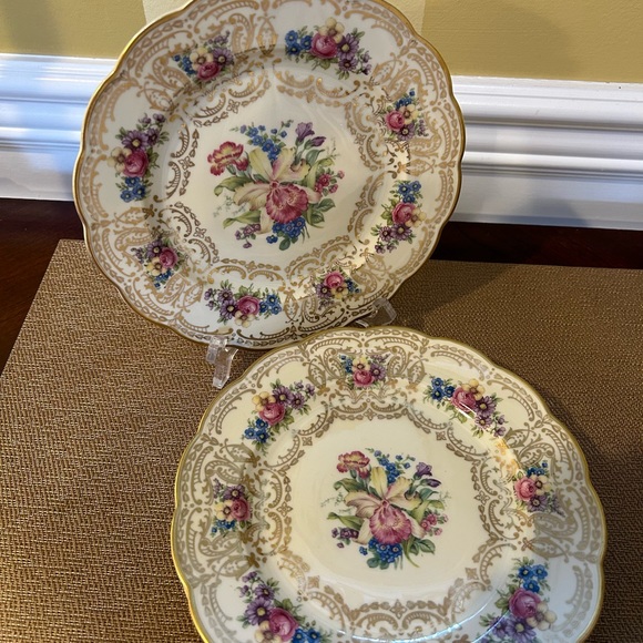 Mid-Century Royal Bayreuth Salad or Dessert Plate, Set of 3 - Picture 7 of 16